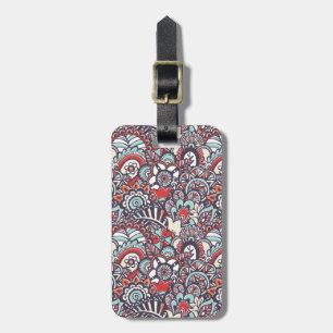 Paisley blom- klottermönster bagagebricka