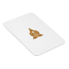 Paisley Blommigt Art ・ Orange Boho Decor Magnet