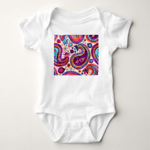 Paisley Blommigt Indian Seamless Ornament T Shirt