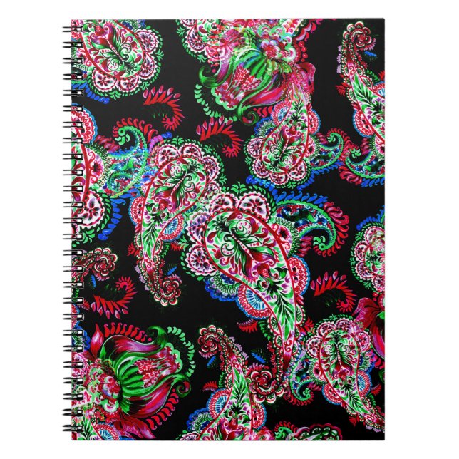 Paisley Blommönster, Ethnic Background. Anteckningsbok (Framsidan)
