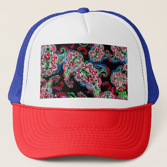 Paisley Blommönster, Ethnic Background. Keps (Framsida)