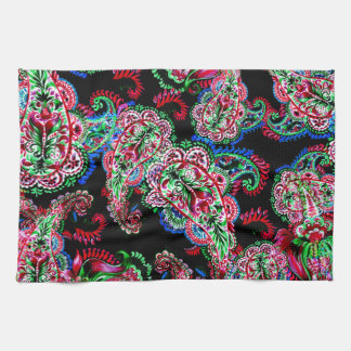 Paisley Blommönster, Ethnic Background. Kökshandduk