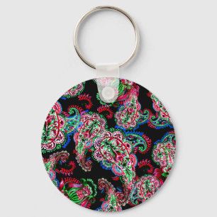 Paisley Blommönster, Ethnic Background. Nyckelring