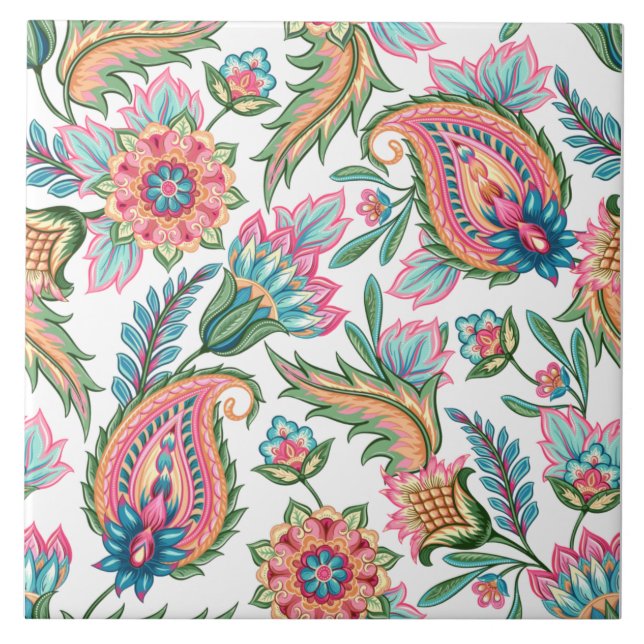 Paisley Ceramic Tile Kakelplatta (Framsidan)