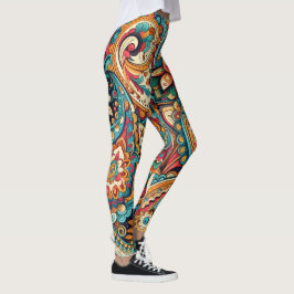 Paisley chic leggings