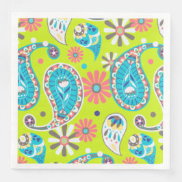 Paisley Colorful Pappersservett