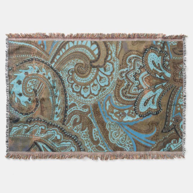 Paisley Damask - Filten Filt (Framsidan)