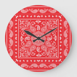 Paisley Design 1 Akrylväggslås Stor Klocka