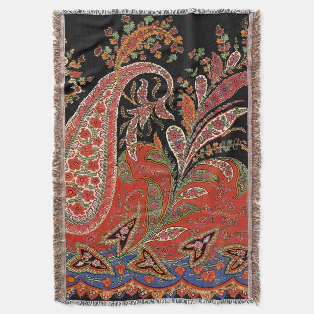 Paisley design #5 på SusieJayne Filt (Framsidan Vertikal)