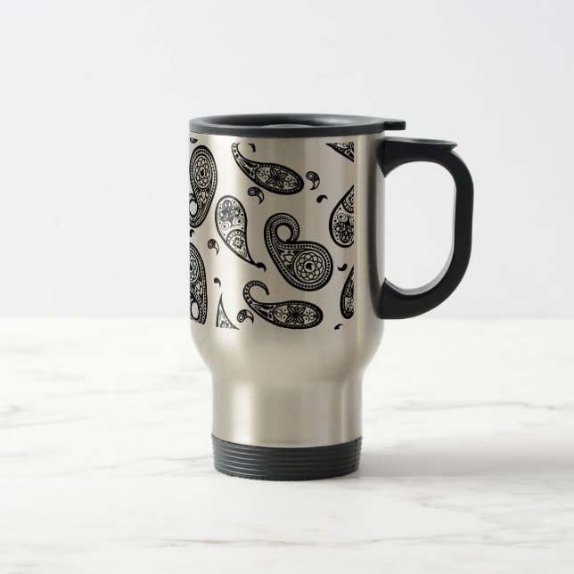 Paisley Design Anpassa bakgrunden och texten i fär Resemugg (Höger)