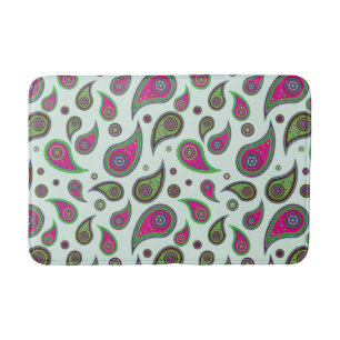 Paisley Design Bath Mat Badrumsmatta