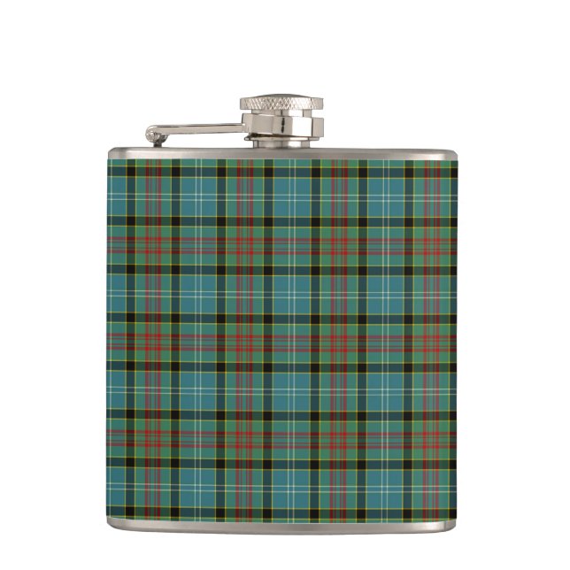 Paisley District Tartan Hip Flask Fickplunta (Framsidan)