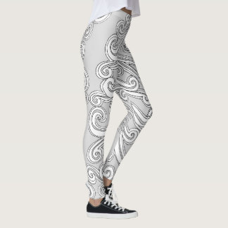 Paisley Doodle i valfri Färg Leggings