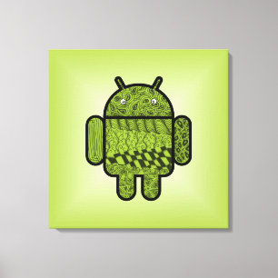 Paisley Doodle-tecken för Android™ Canvastryck
