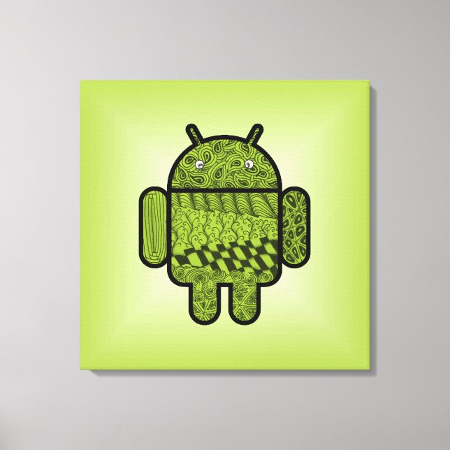 Paisley Doodle-tecken för Android™ Canvastryck (Framsida)