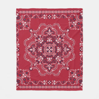Paisley, döskallar, bandana, fyrkantig design. fleecefilt