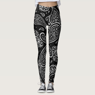 Paisley elegance: sömlös etnisk mönster. leggings