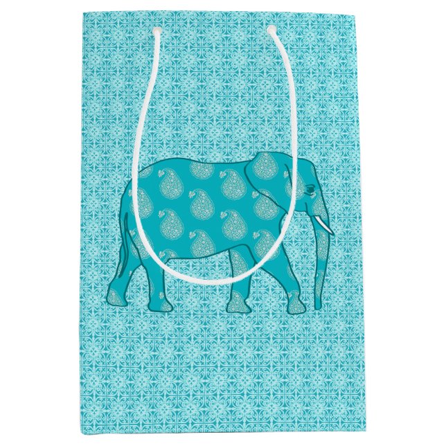 Paisley Elephant, Turcos och Aqua (Framsidan)