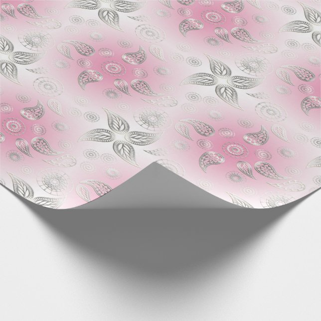 Paisley etnisk Boho modell Presentpapper (Hörn)