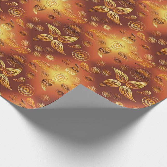 Paisley etnisk Boho modell Presentpapper (Hörn)