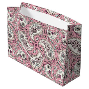 Paisley-fåglar i baby rosa