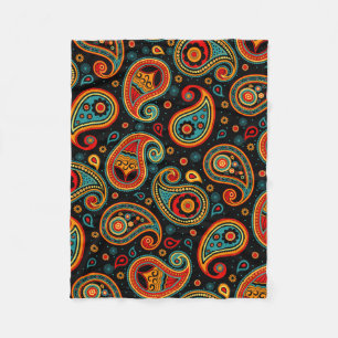 Paisley-färgad elegant fleecefilt