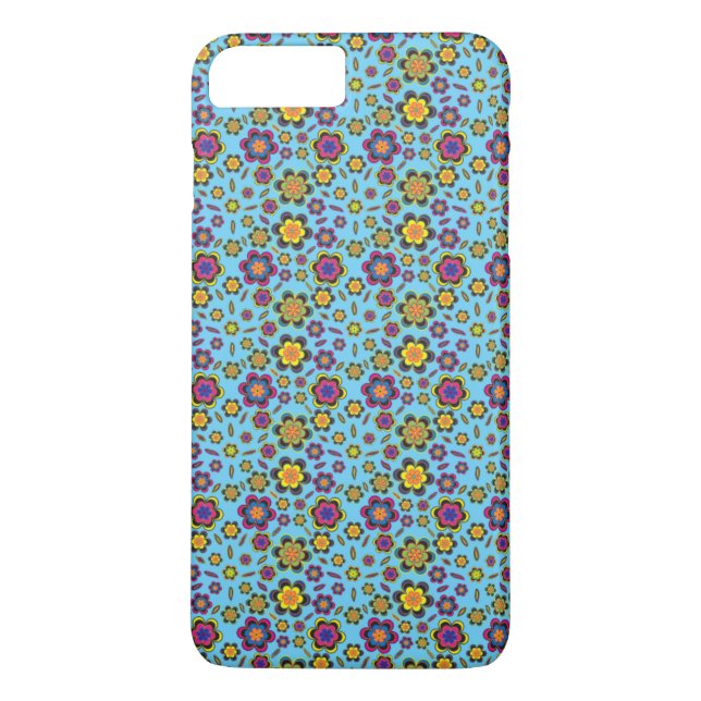 Paisley Flowers Design Mönster Cellphone Fodral Case-Mate iPhone Skal (Baksida)