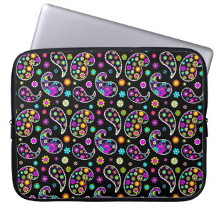 Paisley Flowers Laptop Fodral