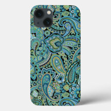 Paisley Forest Grönt iphone case