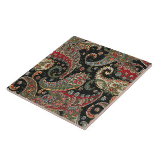 Paisley Fractal Kakelplatta