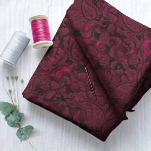 Paisley Garden Blommigt Burgundy ID750 Tyg