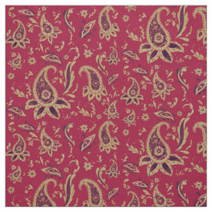 Paisley guld, tyg