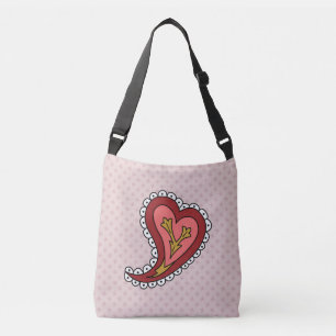 Paisley Heart - allt-over-Print-säck Axelväska