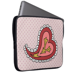 Paisley Heart Bärbar Datorfodral