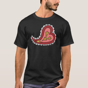 Paisley Heart Barn och Baby Mörk Shirt Tee Shirt