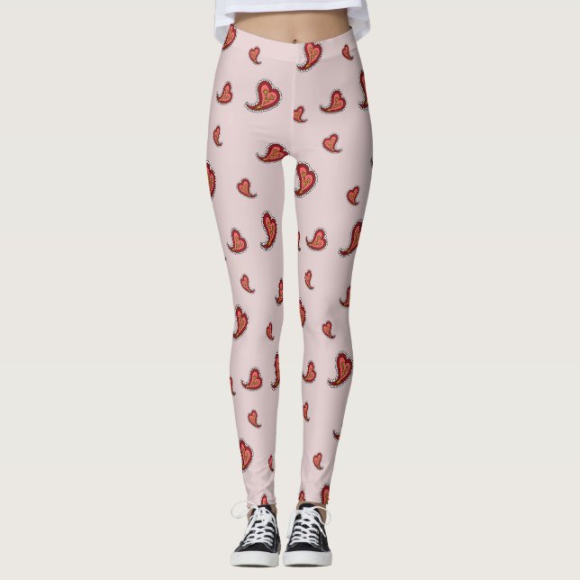 Paisley Heart Leggings (Framsida)
