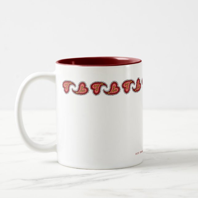 Paisley Heart Mugg (Vänster)