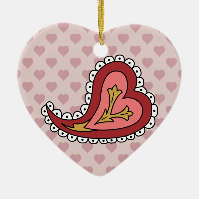 Paisley Heart Ornament (Framsidan)