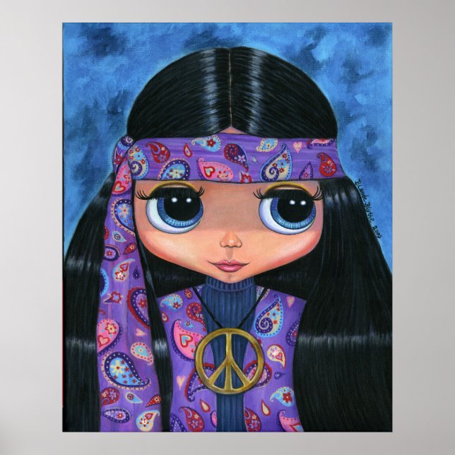Paisley Hippie Doll Poster (Framsidan)