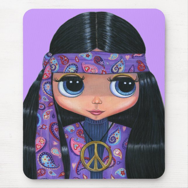 Paisley Hippie Mousepad Musmatta (Framsidan)