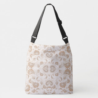 Paisley i Beige Aesthetic Modern Tan Brown Axelväska