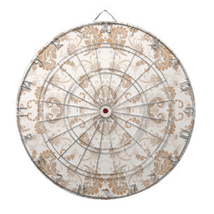 Paisley i Beige Aesthetic Modern Tan Brown Darttavla