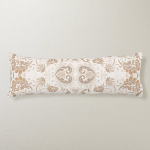 Paisley i Beige Aesthetic Modern Tan Brown Kroppskudde