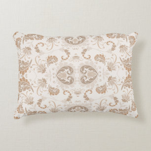 Paisley i Beige Aesthetic Modern Tan Brown Prydnadskudde