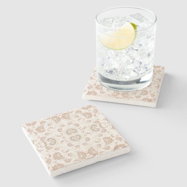 Paisley i Beige Aesthetic Modern Tan Brown Stenunderlägg (Sidan)