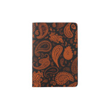 Paisley i Rust Passport Cover av Julie Everhart