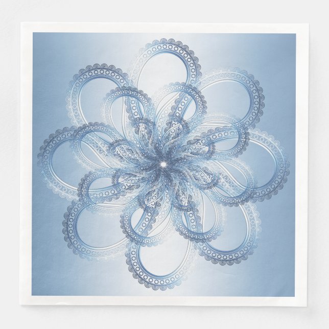 Paisley inslag. pappersservett (Framsida)