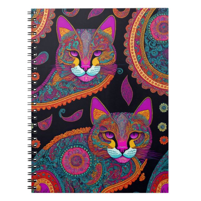 Paisley Kattunge Anteckningsbok (Framsidan)