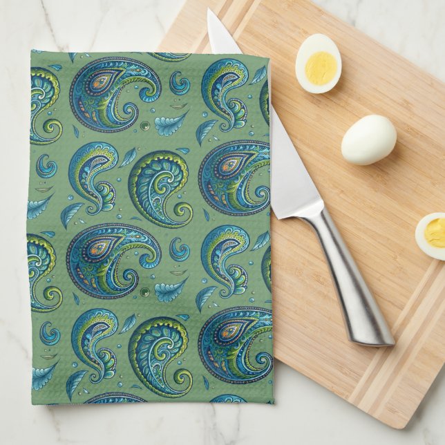 Paisley Kitchen Towel Kökshandduk (Vikt i Fjärdedel)