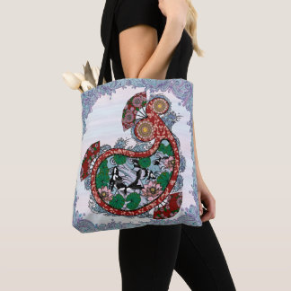 Paisley Koi Tote Bag Tygkasse